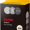 Kodak Verite 5 Replacement Inks (ASK1CA) Standard Black Ink Jet Cartridge Compatible with Kodak Verite Printers V50, V55, V55W Eco, V55 Plus, V60 Eco, V640 Eco, V64 Series, V65 Eco, V65 Plus
