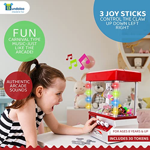 Bundaloo Claw Machine Arcade Game with Sound, Cool Fun Mini Candy Grabber Prize Dispenser Vending Toy for Kids, Boys & Girls (The Original Claw W/Lights) - Image 6